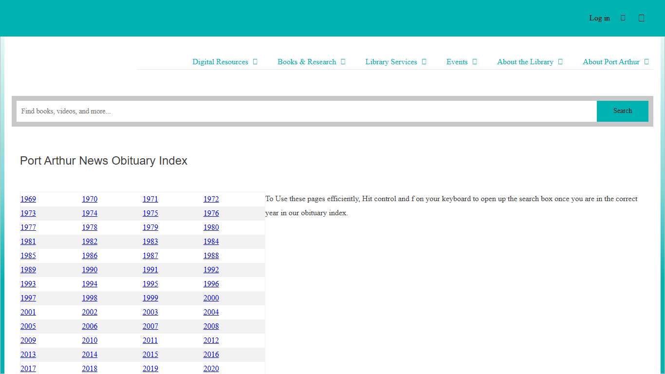 Port Arthur News Obituary Index Port Arthur Public Library